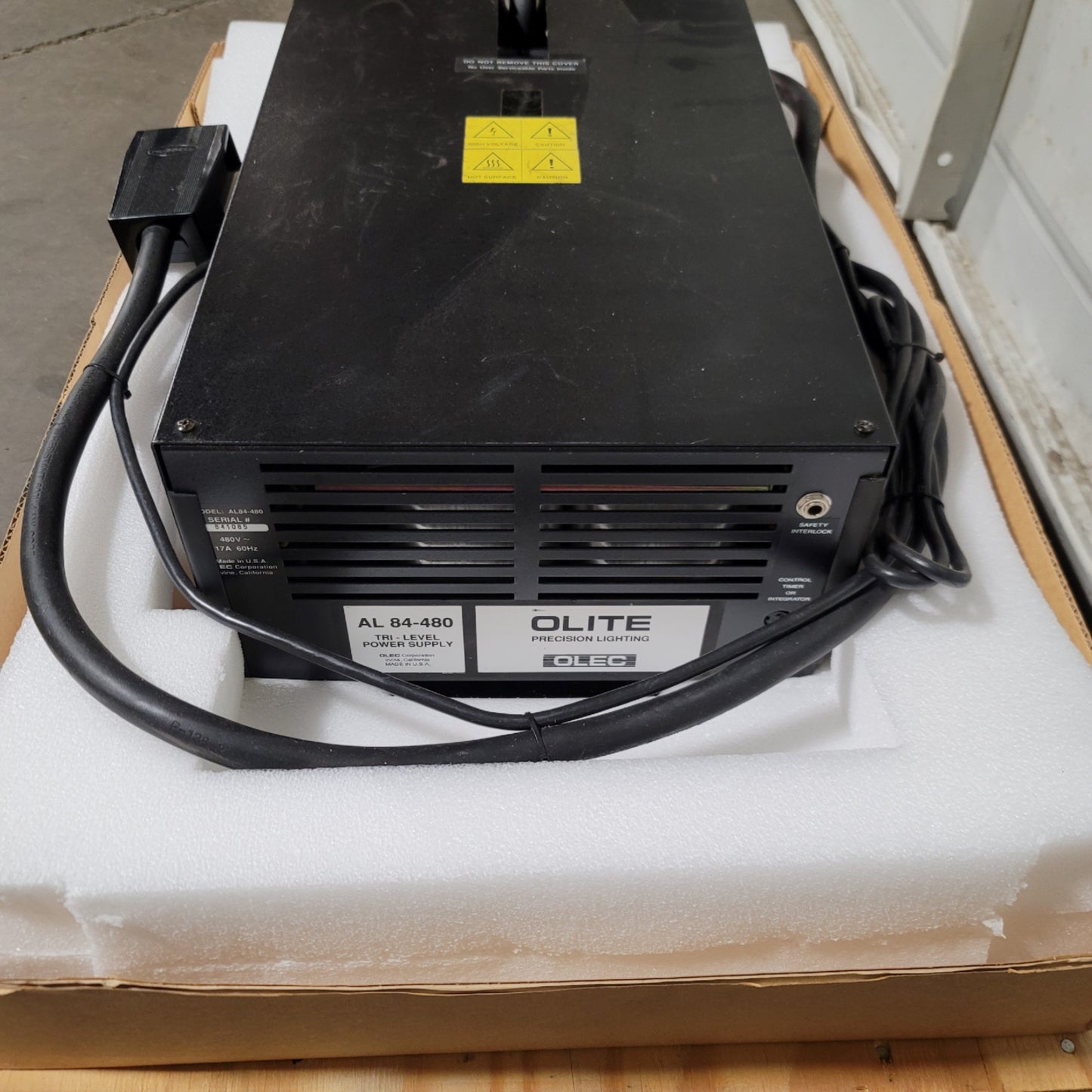New – Open box OLEC AL84-480 OLITE UV Printing Light Power Supply, 480VAC 1-Ph 17A 60Hz