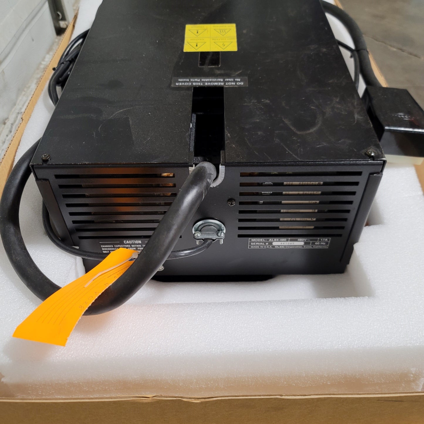 New – Open box OLEC AL84-480 OLITE UV Printing Light Power Supply, 480VAC 1-Ph 17A 60Hz