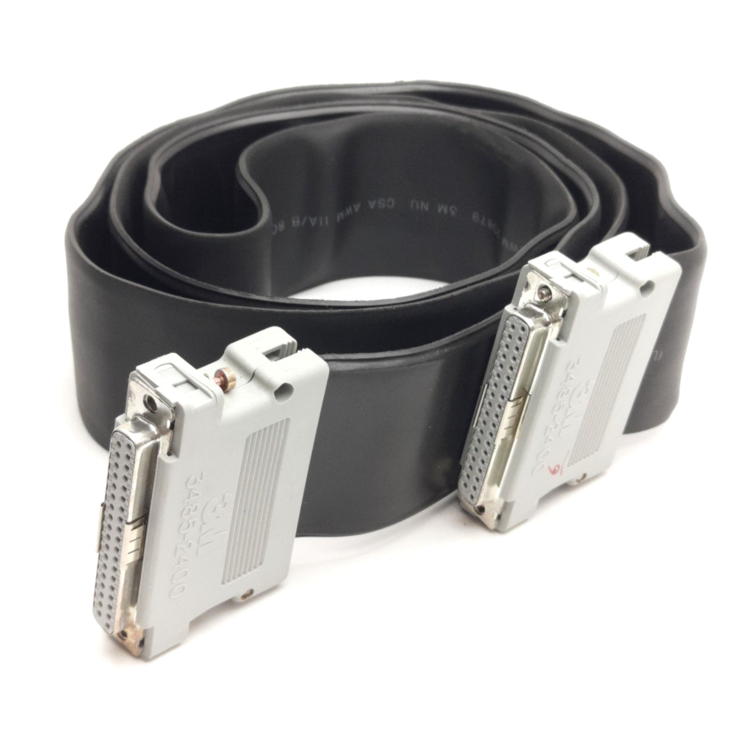 Used 3M 3485-2400 Male to Male D-Sub Extension Cable DB37-M, 1.5m Length, S1803 Rev:F