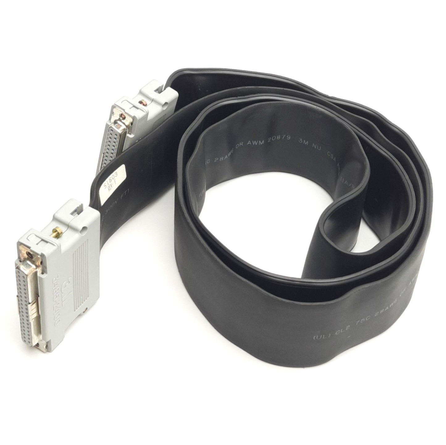 Used 3M 3485-2400 Male to Male D-Sub Extension Cable DB37-M, 1.5m Length, S1803 Rev:F