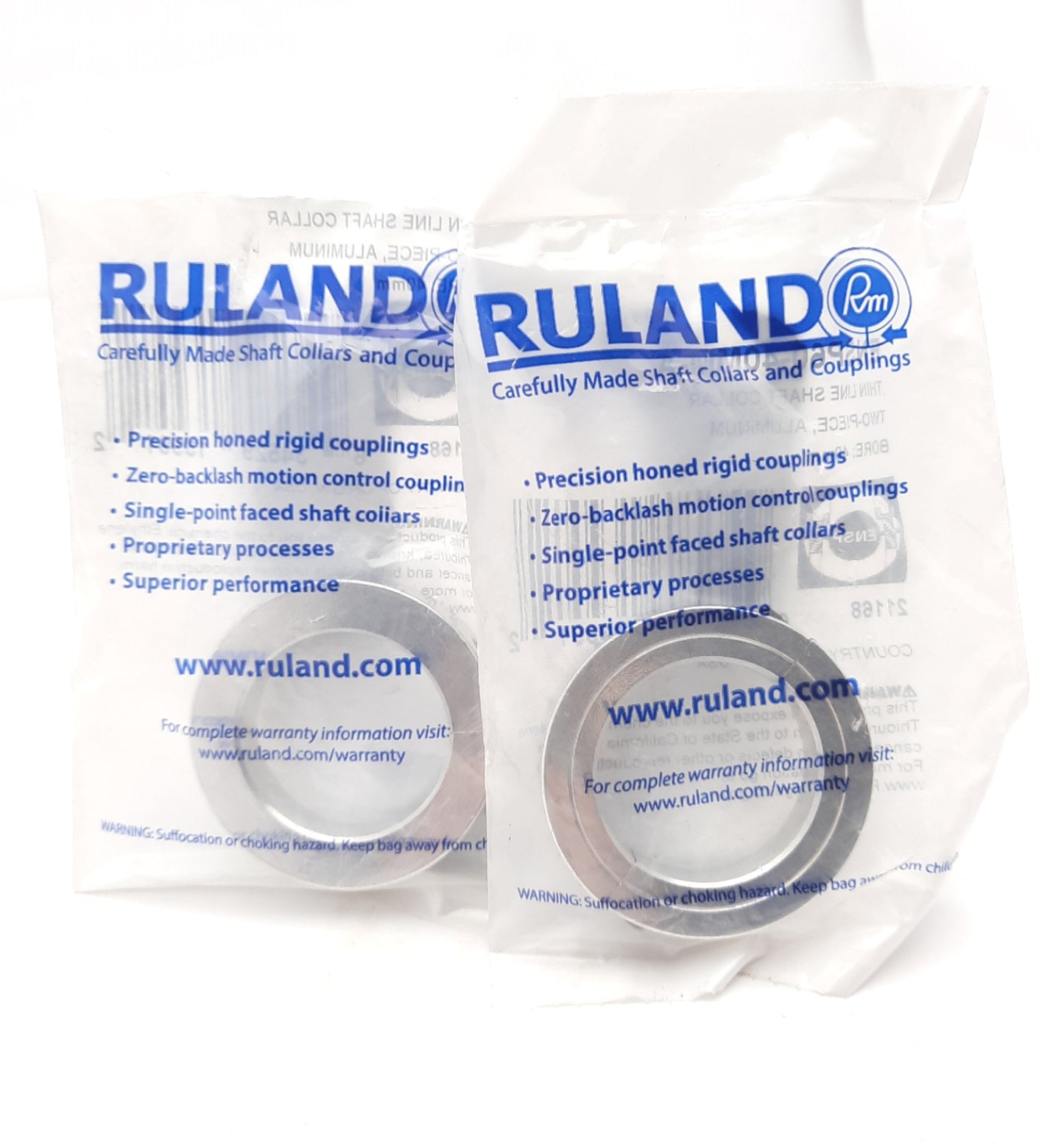 New Lot of 2 Ruland ENSP60-40MM-A Aluminum Thin Lined Shaft Collar 40mm Bore 60mm OD