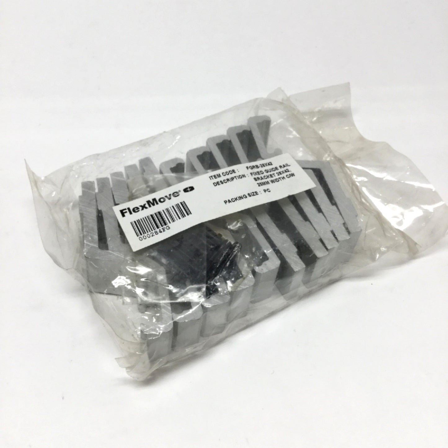 New Lot of 10 Dorner FGRB-28x42 FlexMove Fixed Guide Rail Brackets, Aluminum