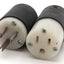 Used Hubbell HBL5269C & HBL5266C Connector Plug Set, 125V, 15A, 2P, 3W, NEMA 5-15
