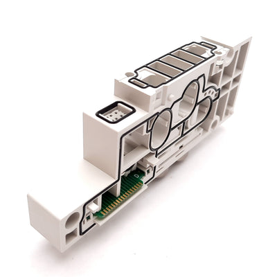 New SMC SY50M-2-2DA-C4 Manifold Block Assembly, Bottom Ported, 4mm Tube