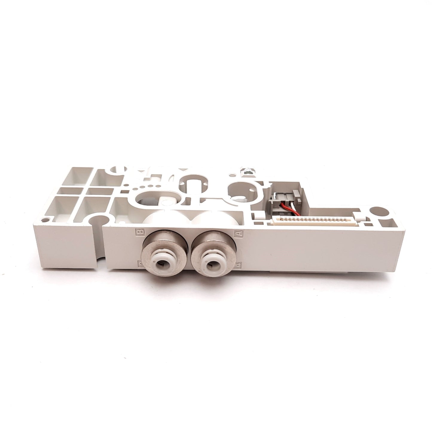 New SMC SY50M-2-2DA-C4 Manifold Block Assembly, Bottom Ported, 4mm Tube