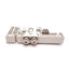 New SMC SY50M-2-2DA-C4 Manifold Block Assembly, Bottom Ported, 4mm Tube