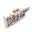 New SMC SY50M-2-2DA-C4 Manifold Block Assembly, Bottom Ported, 4mm Tube