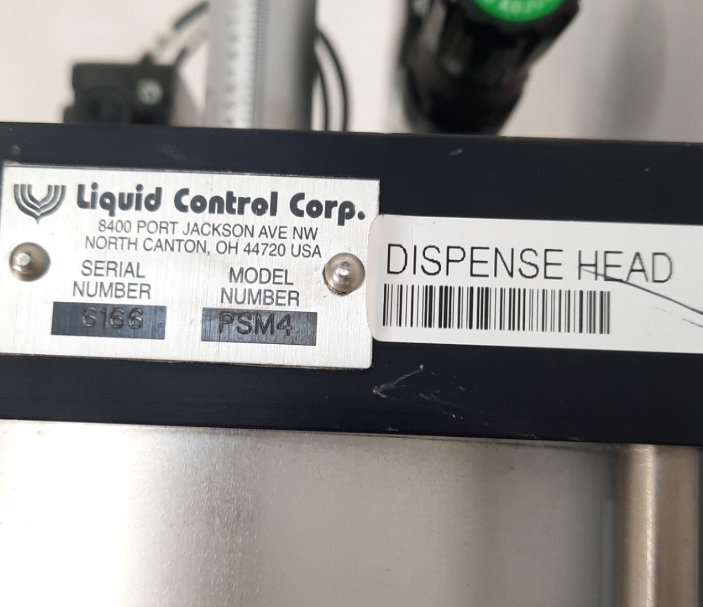 Used Liquid Controls Corp PSM4 Liquid Silicone Dispense Head For Sil-Pro Mold Machine