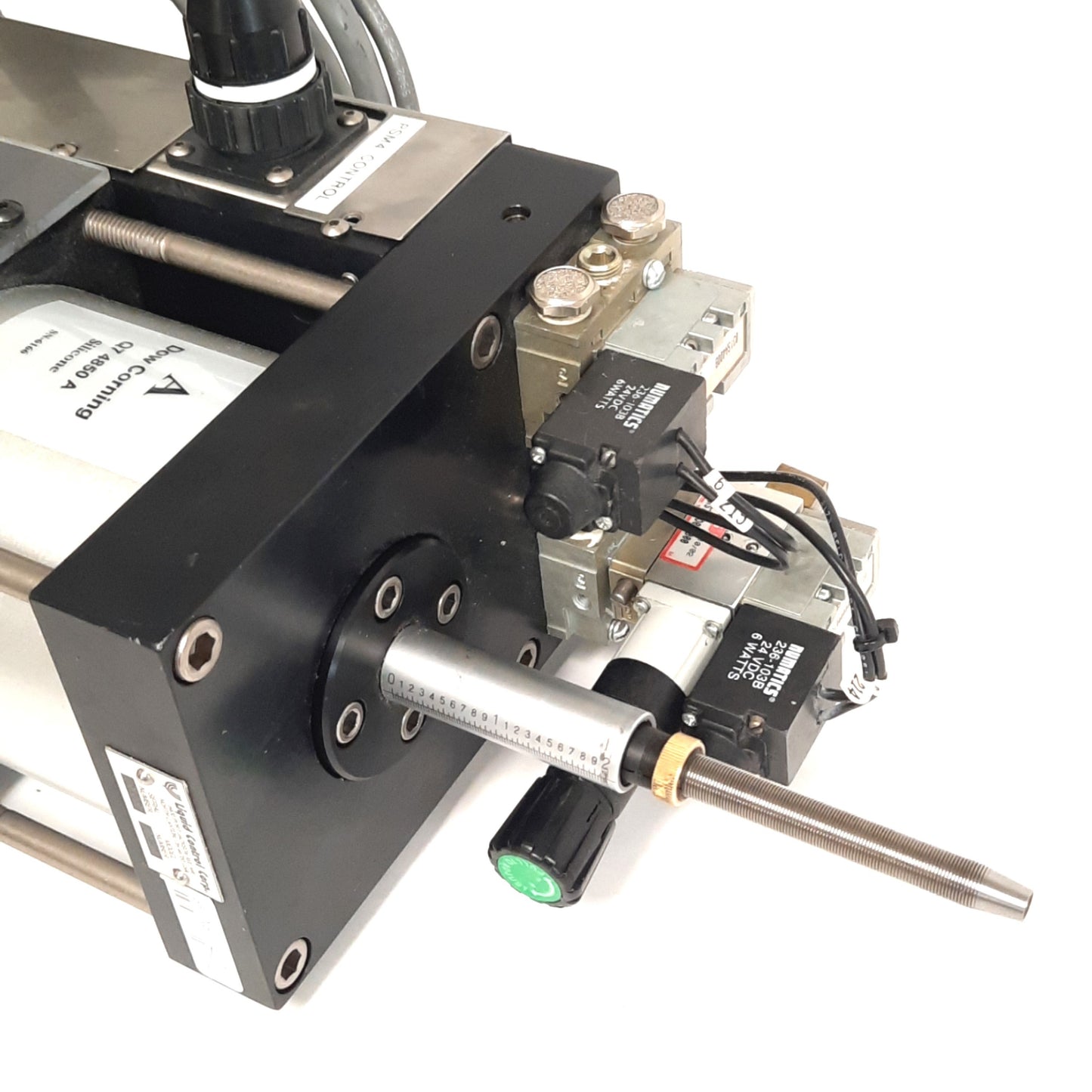 Used Liquid Controls Corp PSM4 Liquid Silicone Dispense Head For Sil-Pro Mold Machine