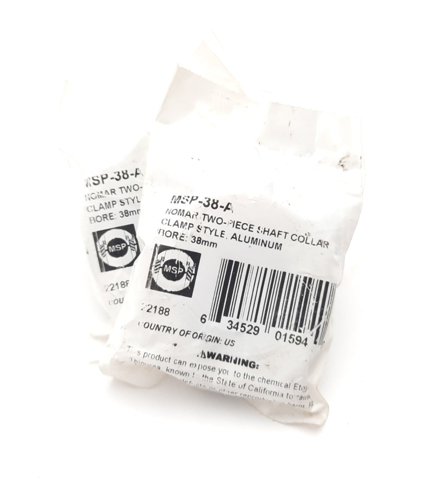 New Lot of 2 Ruland MSP-38-A Two Piece Shaft Collar Clamp 38mm Bore 60mm O.D