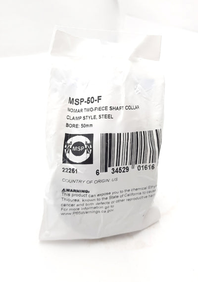 New Ruland MSP-50-F Two Piece Shaft Collar 50mm Bore, 78mm O.D, 39Nm