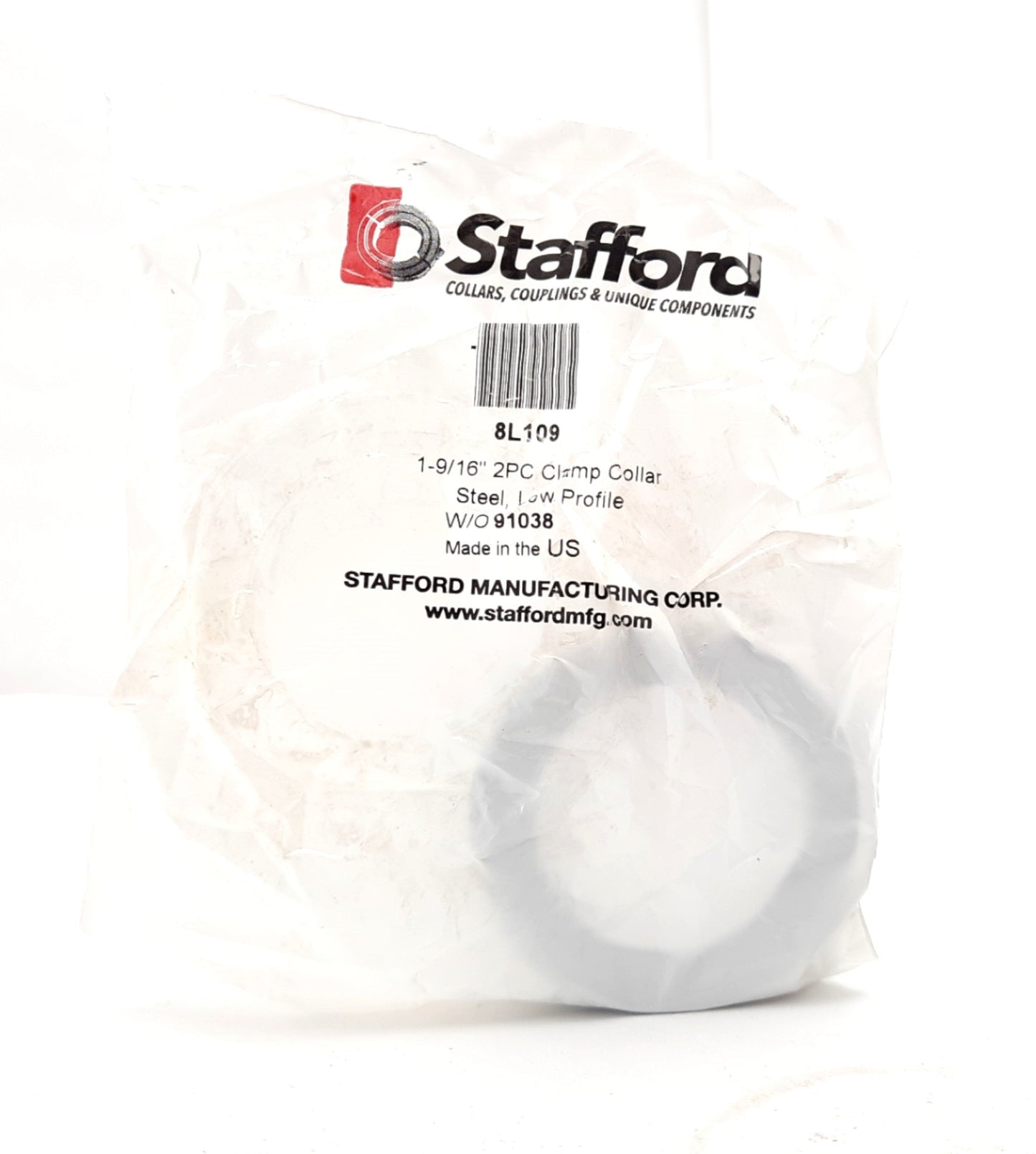 New Stafford 8L109 Two Piece Shaft Collar Clamp Type 1-9/16" Bore, 2.375" O.D