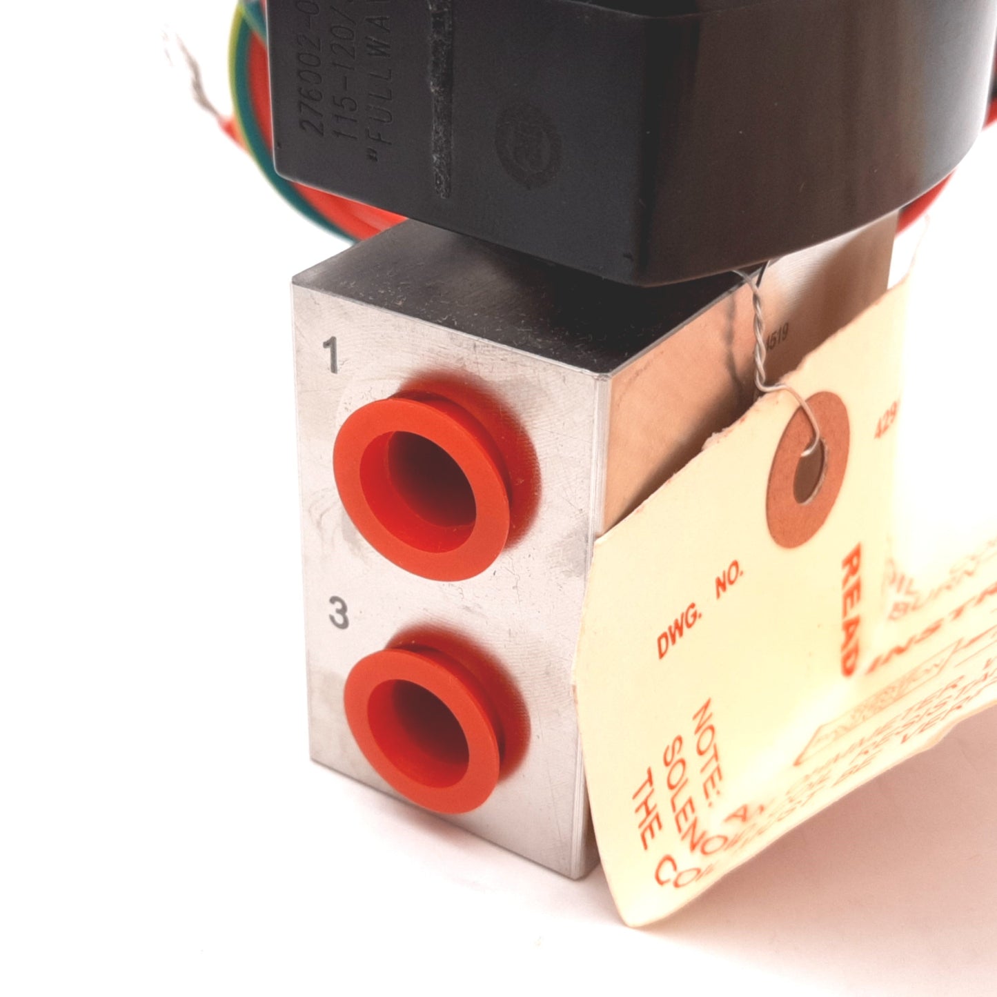 New Asco EF8327G042 Red-Hat II Solenoid Valve, 3-Port, 115-120VAC, 150psi, 1/4" NPT