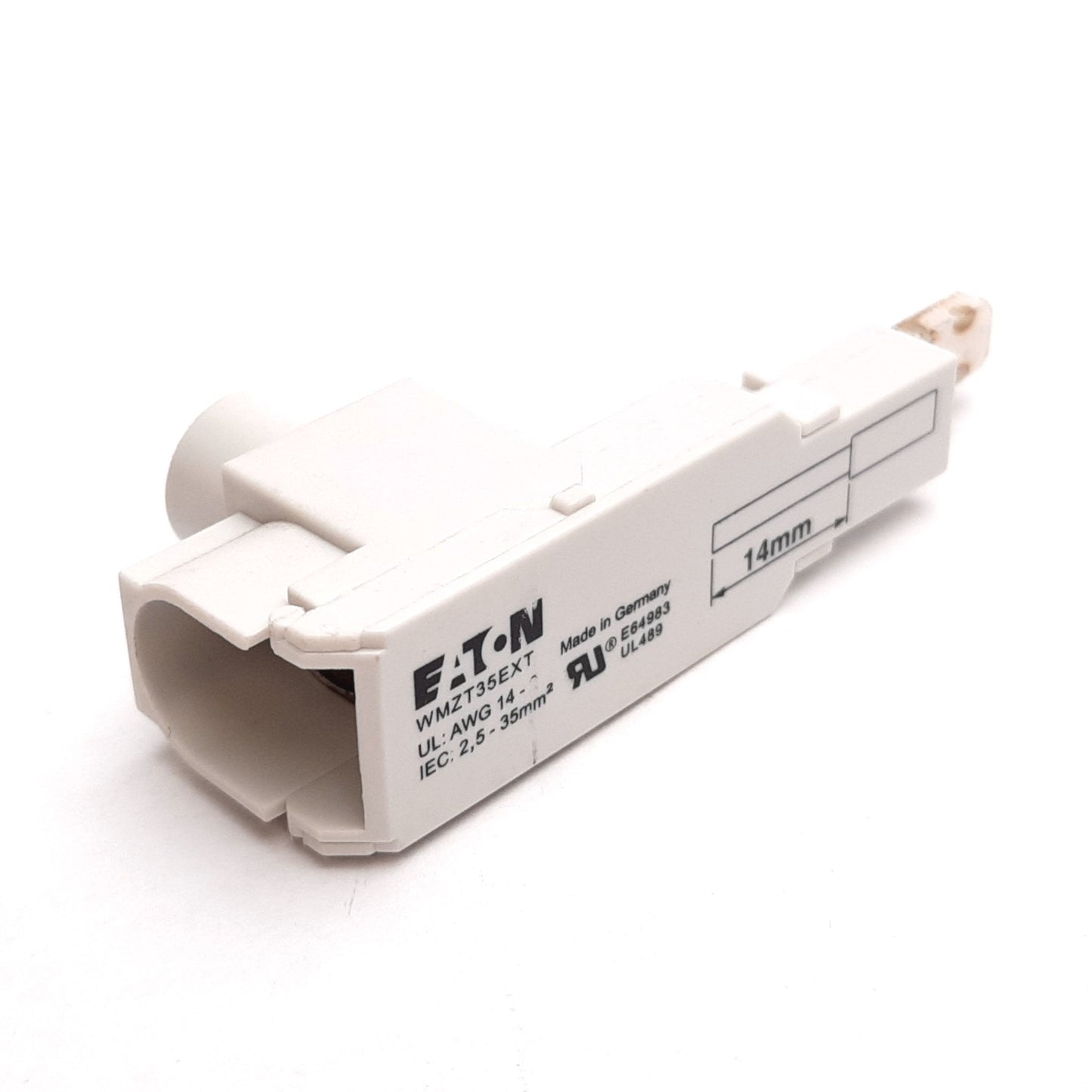 New – Open box Eaton WMZT35EXT Busbar Wiring Lug, For Eaton WMZT Busbars, 2-14AWG, 480VAC 96VDC