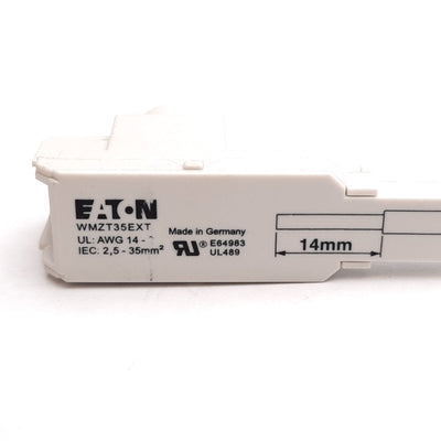 New – Open box Eaton WMZT35EXT Busbar Wiring Lug, For Eaton WMZT Busbars, 2-14AWG, 480VAC 96VDC