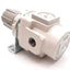 Used SMC AR30-N02BE-Z-B Pneumatic Regulator, Set: 7-125psi, W/ 0-150psi Gauge