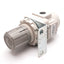 Used SMC AR30-N02BE-Z-B Pneumatic Regulator, Set: 7-125psi, W/ 0-150psi Gauge