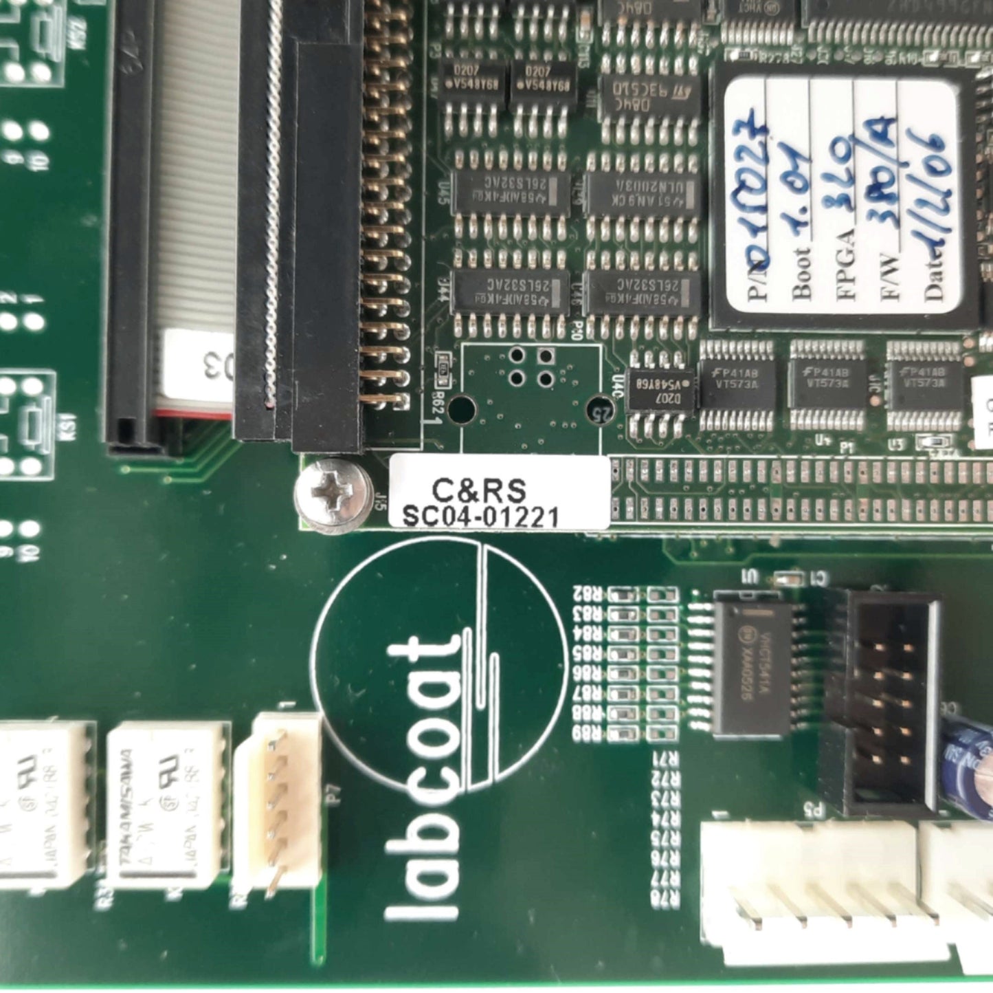 Used  O'HARA SC04-01221 & 170101 Labcoat JET C&RS Machine Main & I/O Control Board