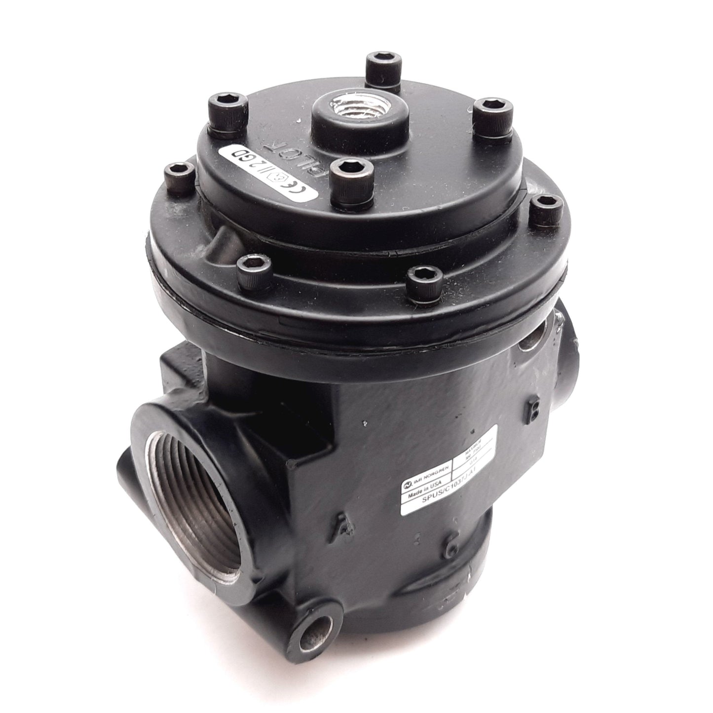 Used Norgren SPUS/C1037J-A1 Poppet Valve, 2-Position 3-Port, 300psi, 1-1/4" NPT