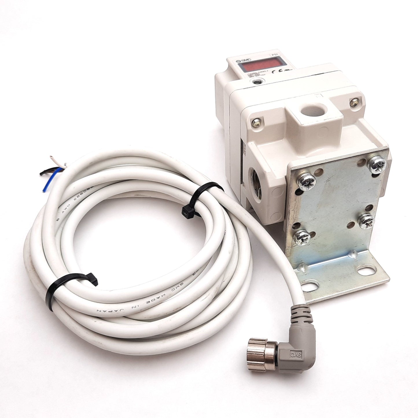 Used SMC ITV3050-04N3CL4 Electro-Pneumatic Regulator, In: 4-20mA, Out: 0.7-130psi