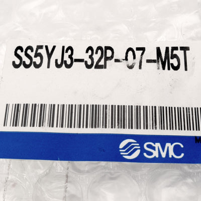 New SMC SS5YJ3-32P-07-M5T Manifold 7-Station M5x0.8 NPTF Flat Ribbon Cable Connector