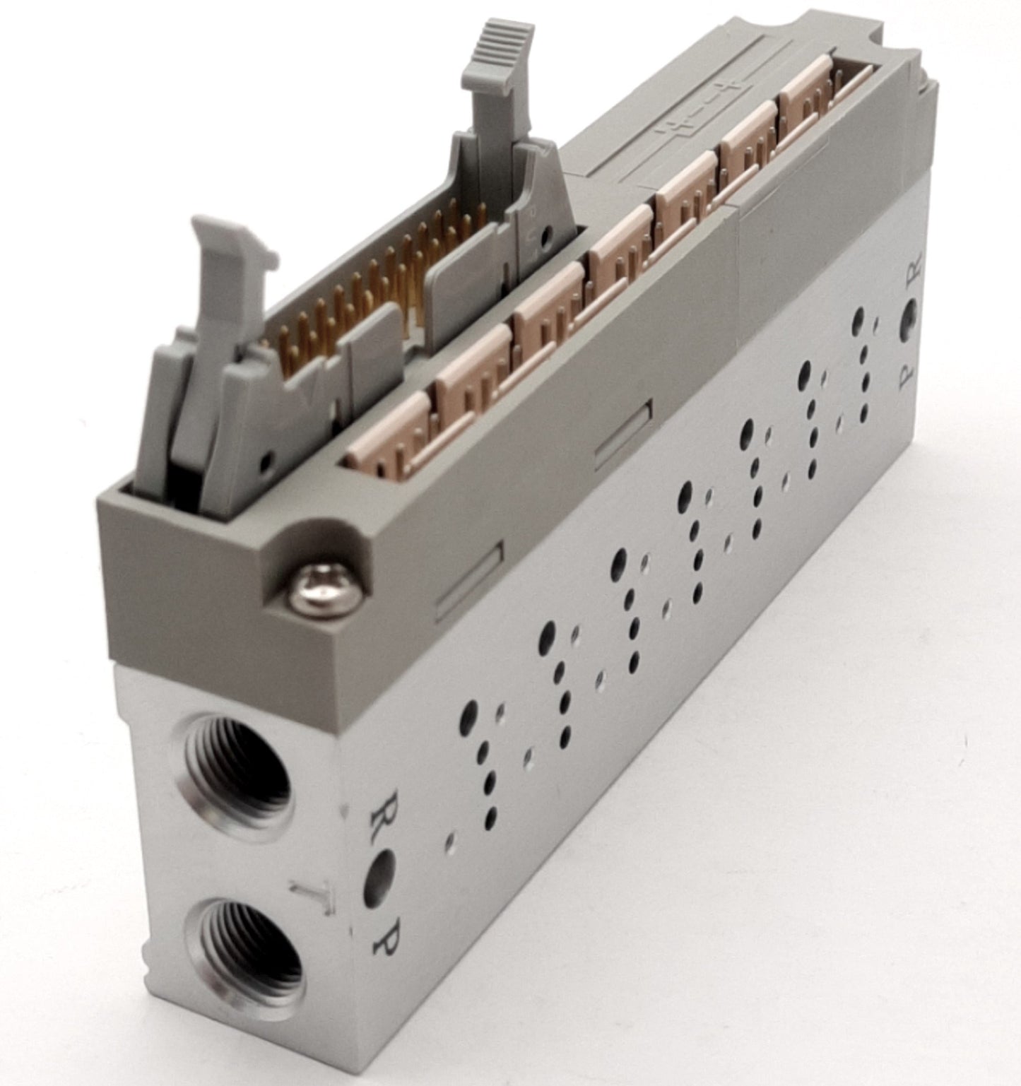 New SMC SS5YJ3-32P-07-M5T Manifold 7-Station M5x0.8 NPTF Flat Ribbon Cable Connector