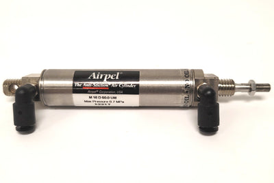Used Airpel M16D50.0UM Anti-Stiction Pneumatic Cylinder 16mm Bore, 50mm Stroke, M5
