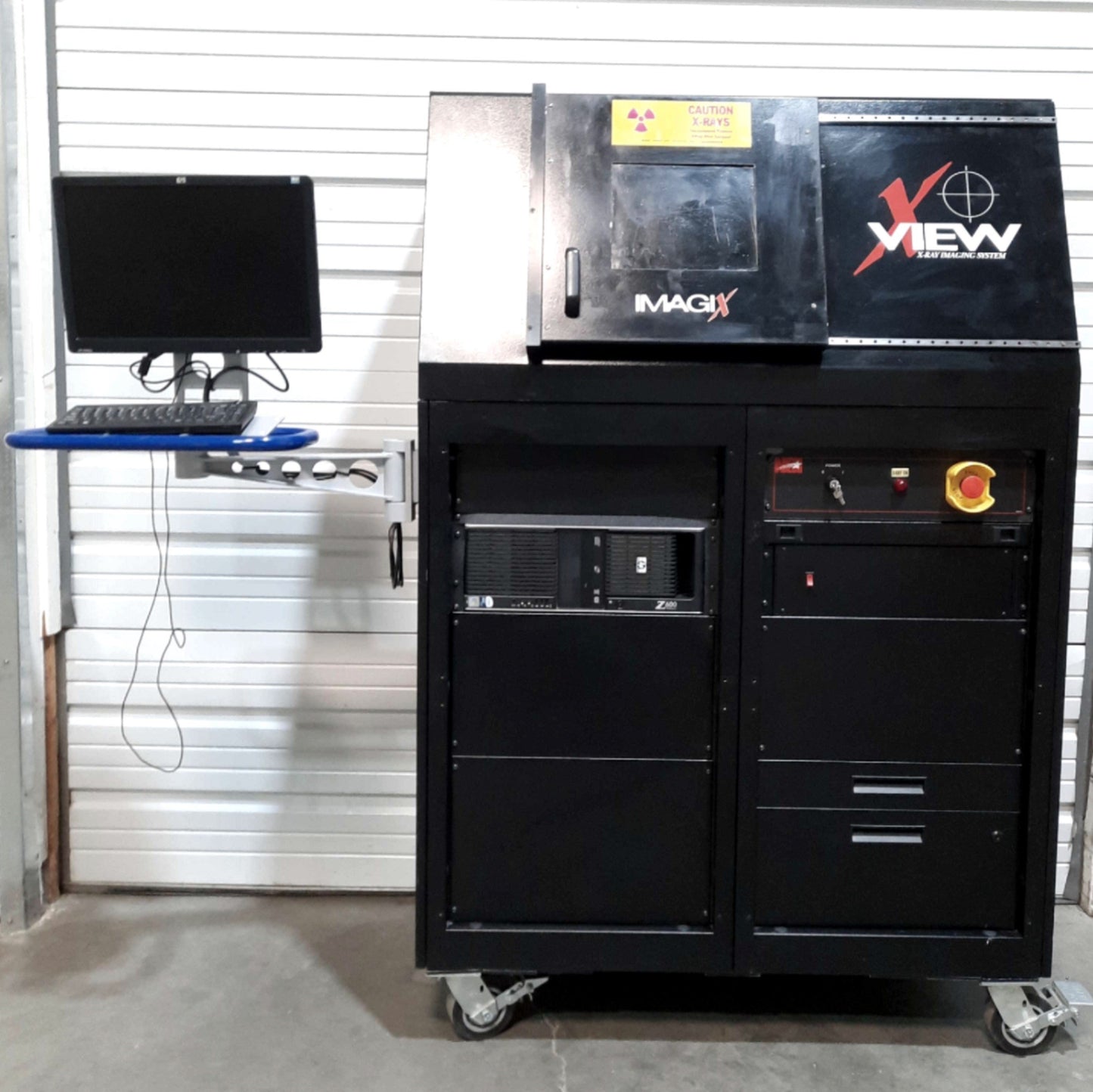 Used NSI ImagiX X-View X-Ray Inspection Machine 5.12"² 130kV 300µA Rotary Stage 120V