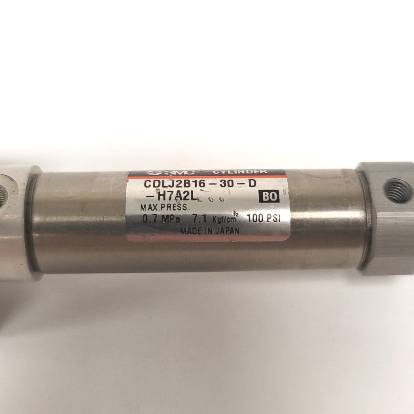 Used SMC CDLJ2B16-30-D Double Acting Cylinder With Fine Lock 16mm Bore, 30mm Stroke