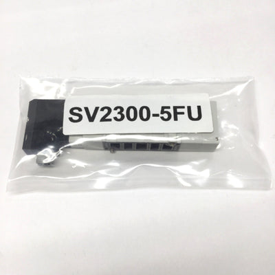 New SMC SV2300-5FU Solenoid Valve, 5-Port 3-Position Closed Center 24VDC, 0.2-0.7MPa