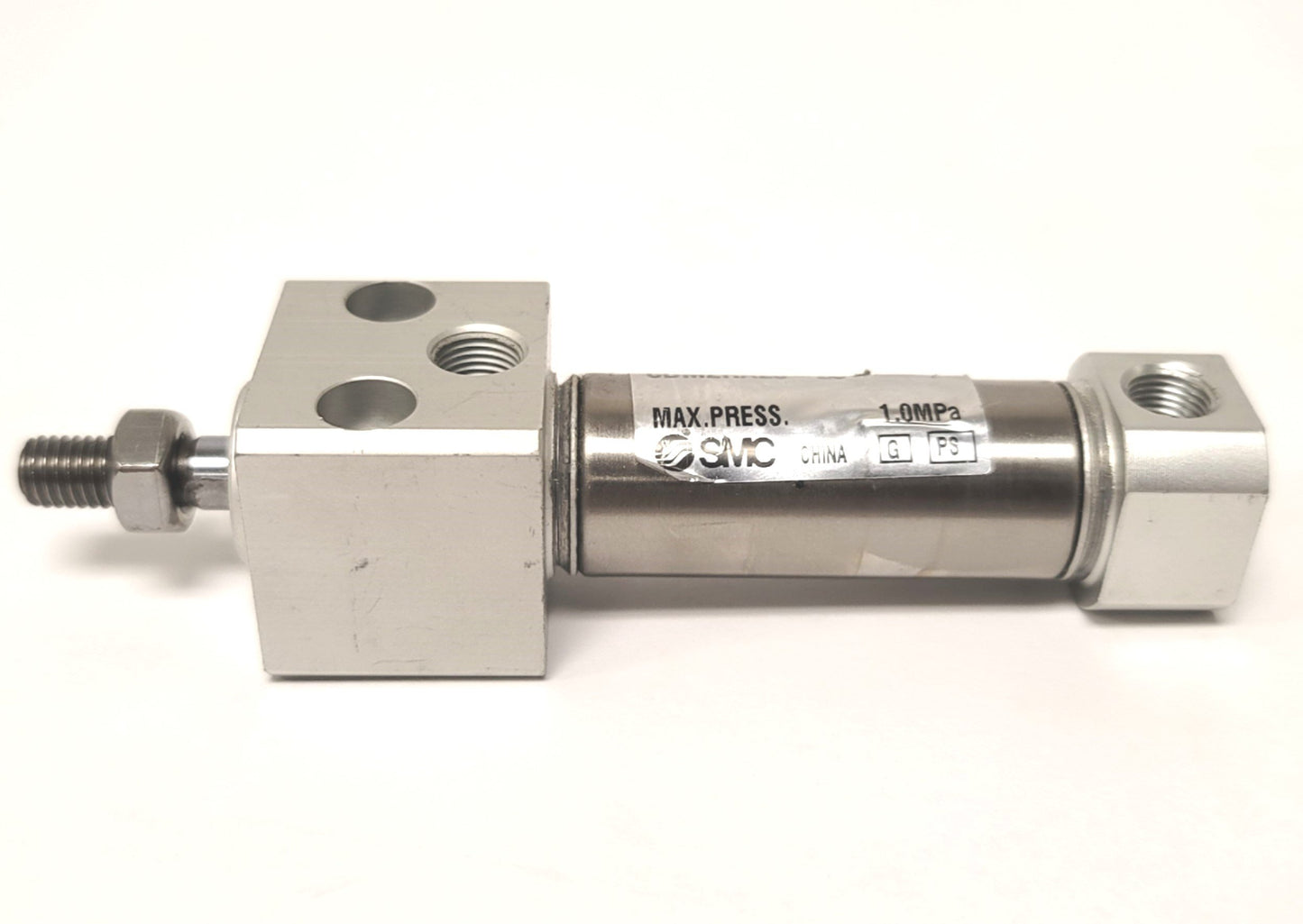 Used SMC CDM2RA20-25 Direct Mount Round Body Cylinder, 20mm Bore, 25mm Stroke, 1/8"Rc