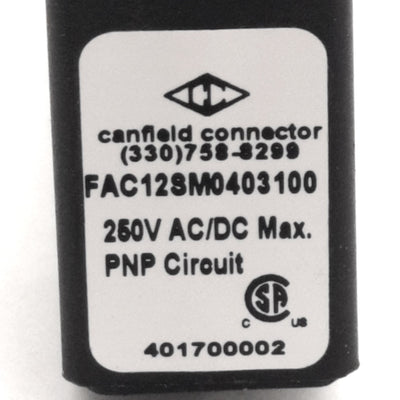 New – Open box Lot of 2 Canfield Connector FAC12SM0403100 Fieldbus Adapter, 8mm Sub-Micro, PNP