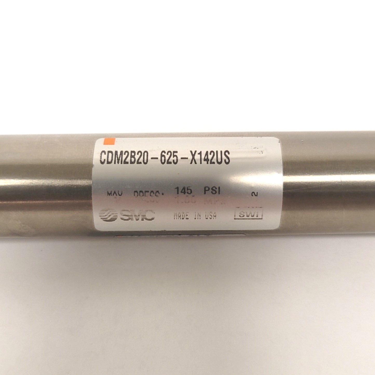 Used SMC CDM2B20-625 Double Acting Round Body Cylinder 20mm Bore, 625mm Stroke, 1/8Rc