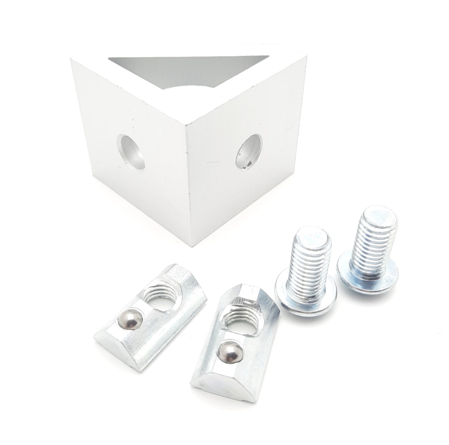 New Lot of 8 T-Slotted Framing Gusset Bracket 40mm High Rail 1-37/64" Long