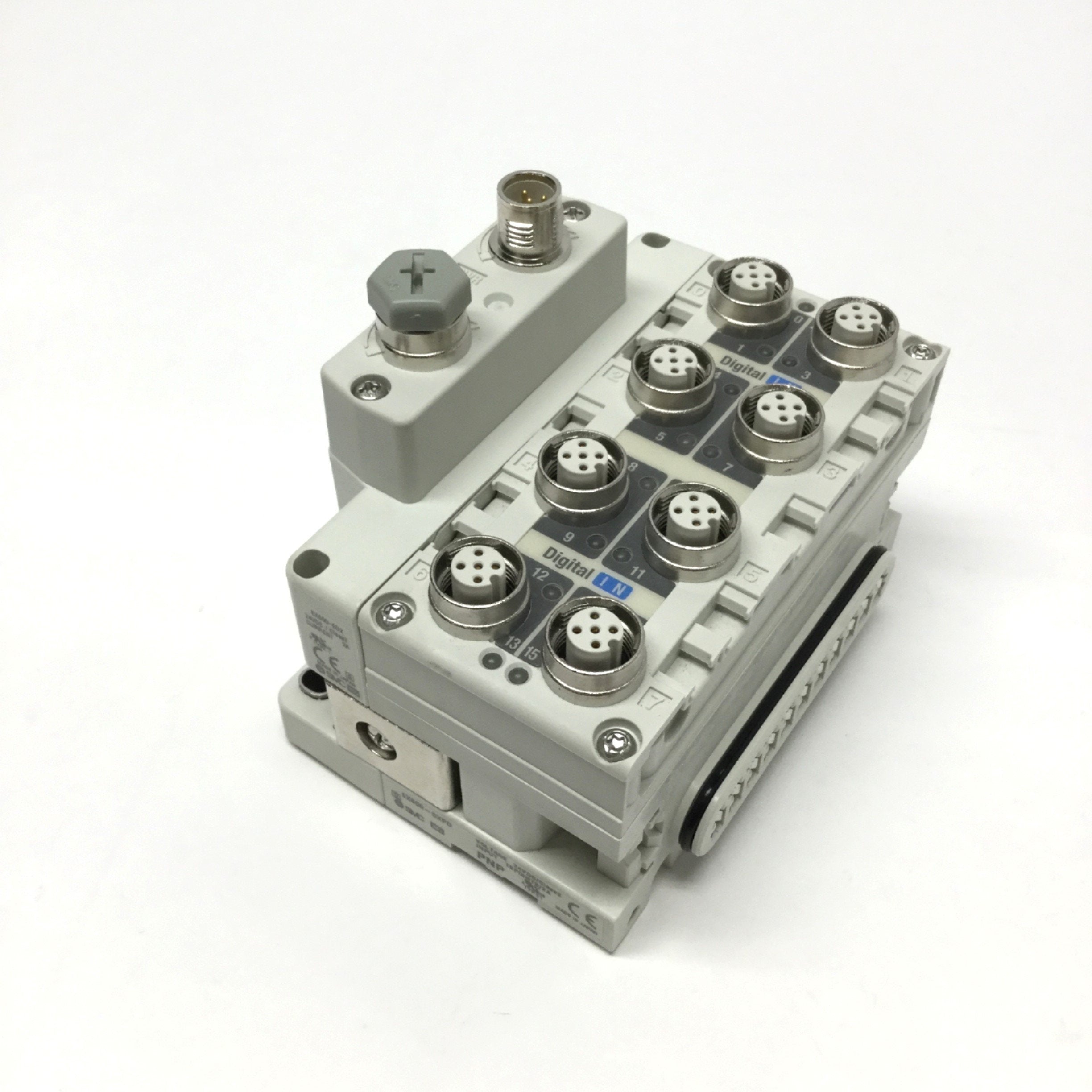 SMC EX600-DXPD Digital Input Serial Interface, 24VDC, 16-Pt/2A, PNP, M ...