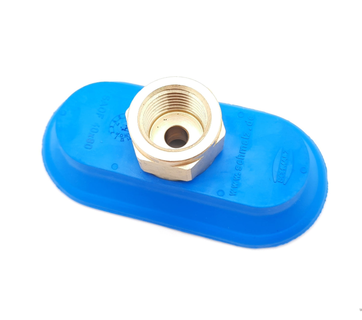 New Schmalz SAOF 40x80 Vacuum Suction Cup 3/8" NPT, 11.70 cm³ Volume, 140N 80 x 40mm