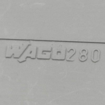 New – Open box Lot of 25 WAGO 280-312 End and Intermediate Plate, For WAGO 280 Terminal Blocks