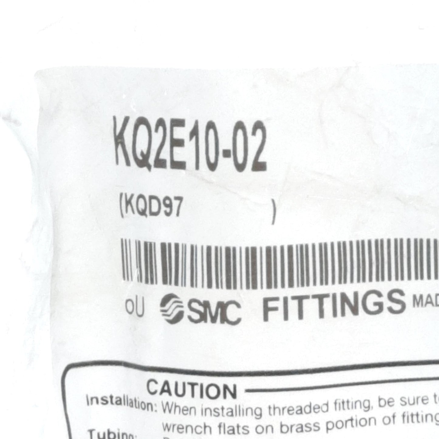 Used Lot of 3 SMC KQ2E10-02 Female Bulkhead Connector, 10mm P2C to R1/4, 1 MPa Max