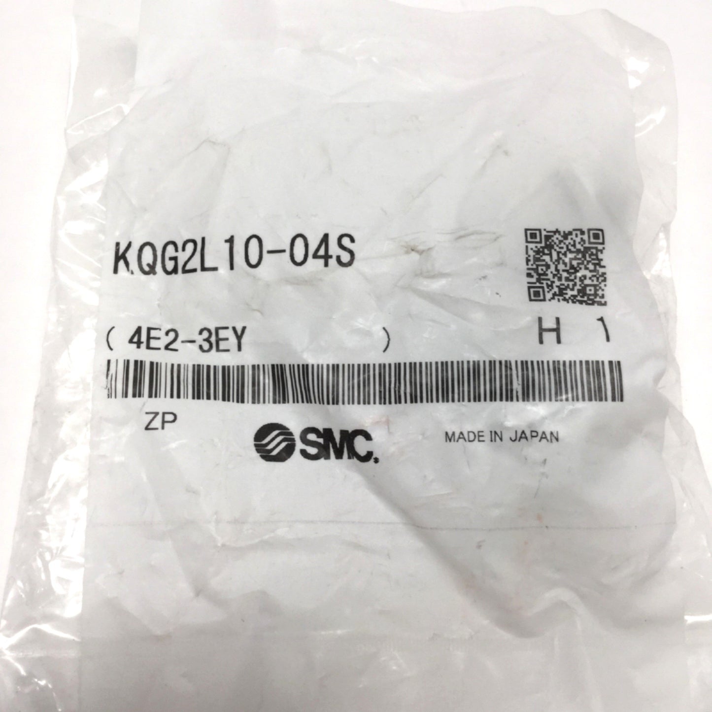 New SMC KQG2L10-04S Elbow One-Touch Fitting, R 1/2" Male to Ø10mm Tube OD, SS 316