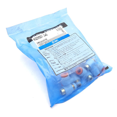 New Lot of 10 SMC KQ2VS07-34S One-Touch Elbow Fitting, 1/4" NPT Male to 1/4" Tubing