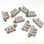 Used Lot of 9 SMC KQ2VT07-34S Triple Universal Elbow Air Fittings Ø1/4" x 1/8" NPT