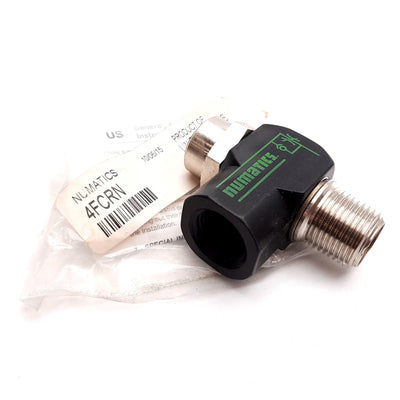 New Numatics 4FCRN Flow Control Valve, Elbow, 1/2" NPT, 175psi Max, 140 CFM Max