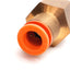 New Lot of 5 SMC KQ2F11-37 One-Touch Fitting, 1/2" NPT Female to 3/8" Tubing