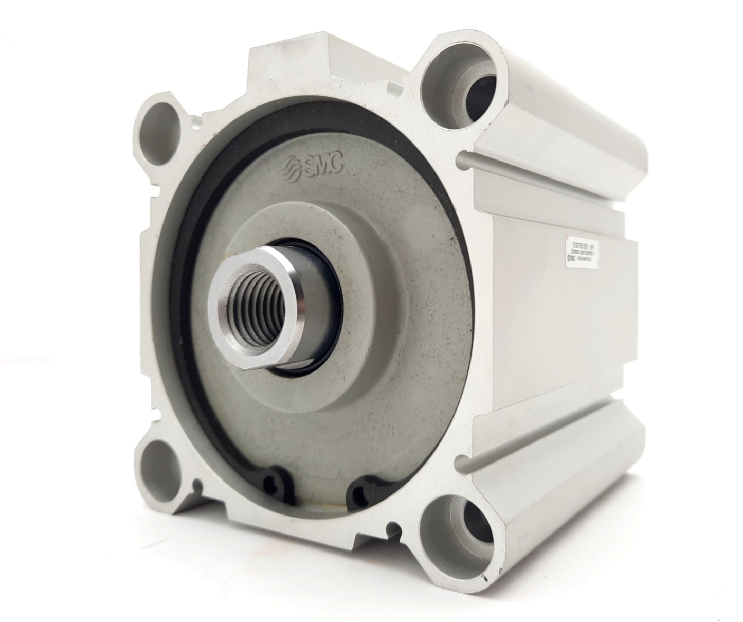 Used SMC CDQ2B100-50DCZ Cylinder Double Acting 100mm Bore, 50mm Stroke 145psi