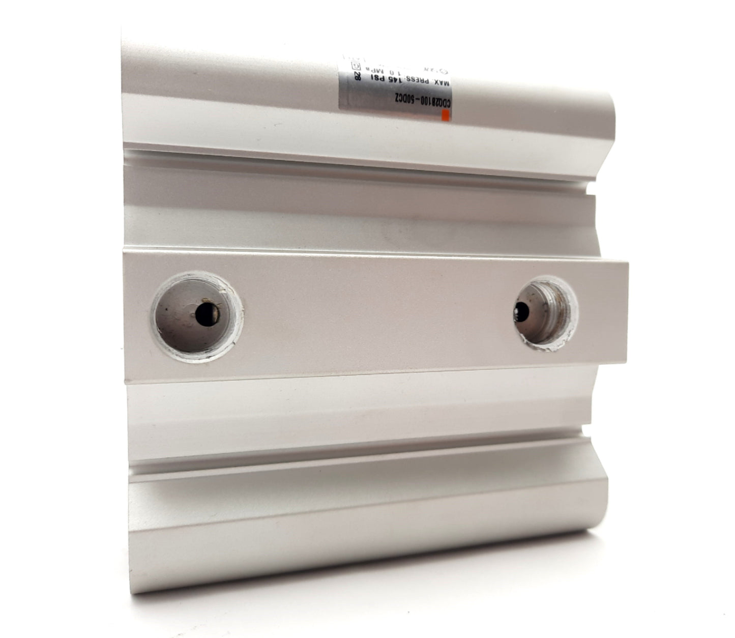 Used SMC CDQ2B100-50DCZ Cylinder Double Acting 100mm Bore, 50mm Stroke 145psi