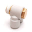 New Lot of 5 SMC KQ2Z12-03AS Branch Universal Male Elbow Fitting, R3/8, 12mm Tube