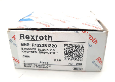 New Bosch Rexroth R162281320 Ball Slimline Runner Block 20mm, 23400N, 29800N