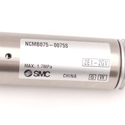 New SMC NCMB075-0075S Single Acting Pneumatic Cylinder, 3/4" Bore & Stroke, 1/8" NPT