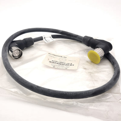 New Murrelektronik M23P-19MFP-1M-R M23 90° Cable 150V 10A 1m Long 19-Pole Connectors