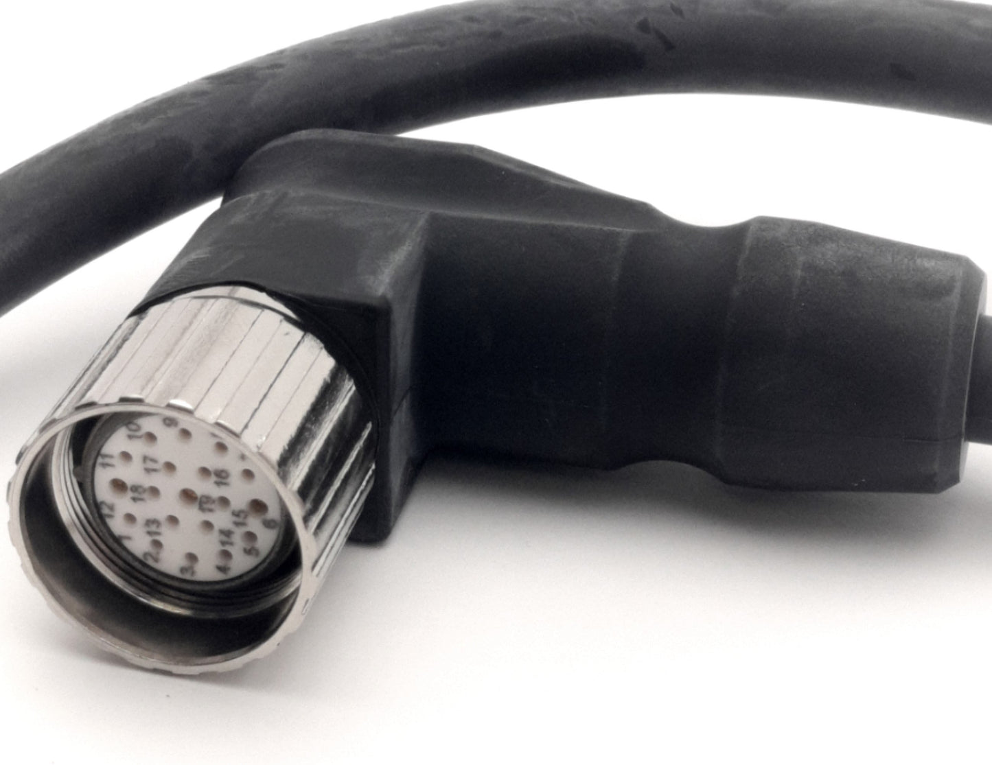 New Murrelektronik M23P-19MFP-1M-R M23 90° Cable 150V 10A 1m Long 19-Pole Connectors